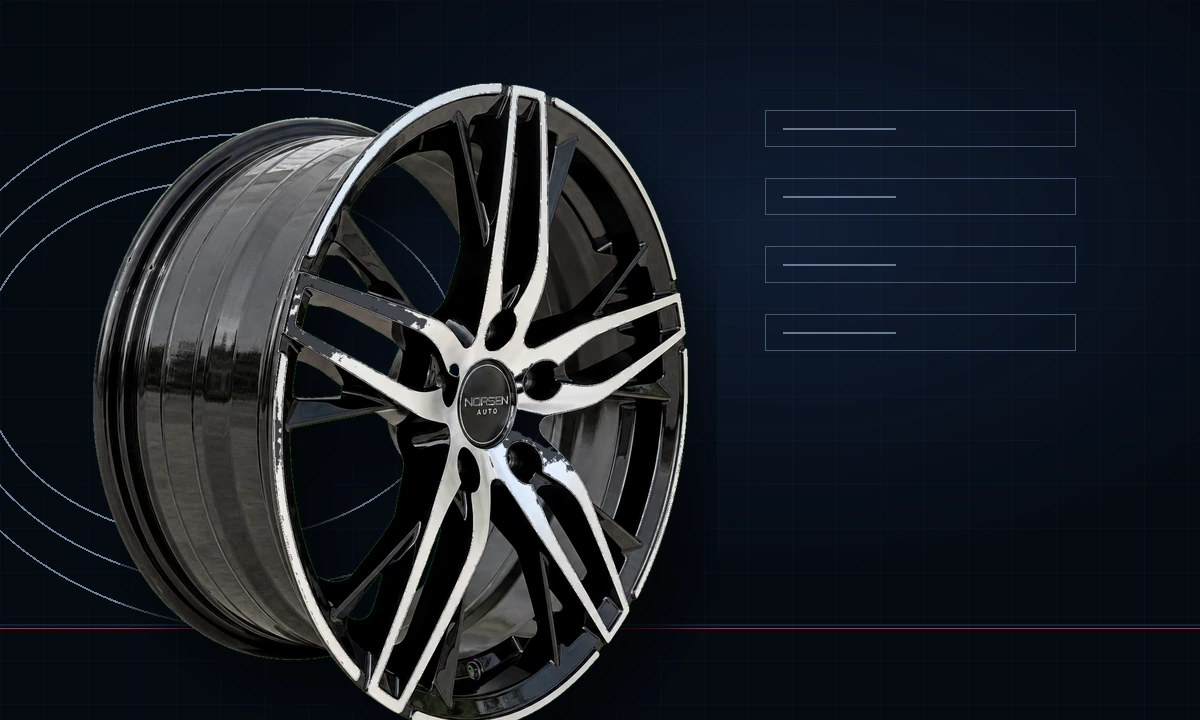 Forged wheel close-up