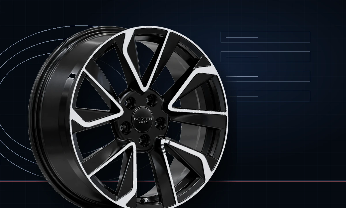 Replica-style alloy wheel